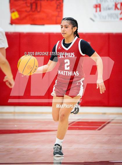 Thumbnail 1 in St. Pius X-St. Matthias Academy @ Rosamond (CIF State Divison V Regional Semifinals) photogallery.