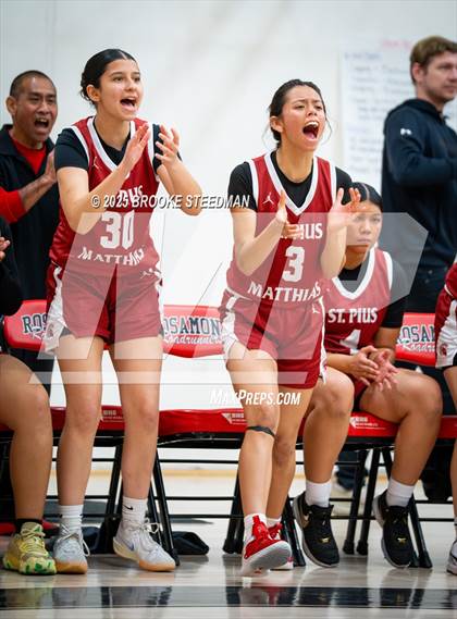Thumbnail 1 in St. Pius X-St. Matthias Academy @ Rosamond (CIF State Divison V Regional Semifinals) photogallery.