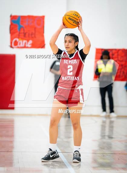 Thumbnail 2 in St. Pius X-St. Matthias Academy @ Rosamond (CIF State Divison V Regional Semifinals) photogallery.