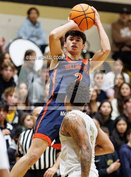 Thumbnail 3 in Oak Park vs. Rolling Hills Prep (CIF SS Division 2AA Round 2) photogallery.