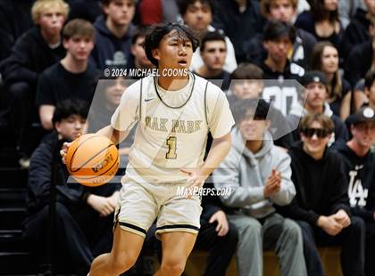 Thumbnail 2 in Oak Park vs. Rolling Hills Prep (CIF SS Division 2AA Round 2) photogallery.