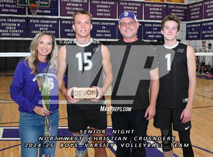 Thumbnail 3 in Parker @ Northwest Christian (Senior Night) photogallery.