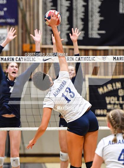 Thumbnail 3 in Alhambra @ Marin Catholic (CIF NCS D3 Championship) photogallery.