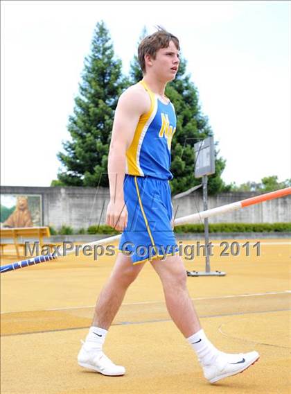 Thumbnail 3 in CIF NCS Masters Track & Field Championships (Boys Pole Vault) photogallery.