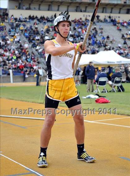 Thumbnail 2 in CIF NCS Masters Track & Field Championships (Boys Pole Vault) photogallery.