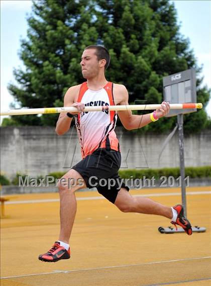 Thumbnail 3 in CIF NCS Masters Track & Field Championships (Boys Pole Vault) photogallery.