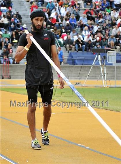 Thumbnail 2 in CIF NCS Masters Track & Field Championships (Boys Pole Vault) photogallery.