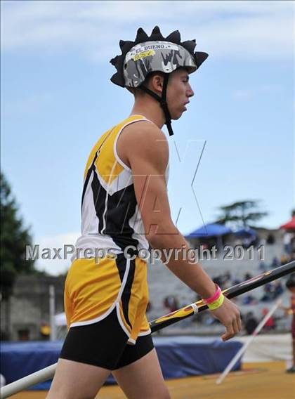 Thumbnail 2 in CIF NCS Masters Track & Field Championships (Boys Pole Vault) photogallery.