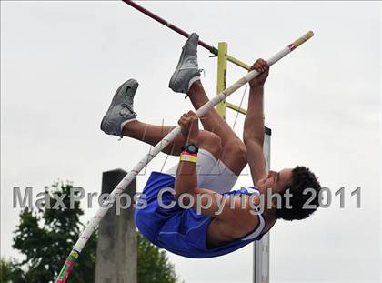 Thumbnail 2 in CIF NCS Masters Track & Field Championships (Boys Pole Vault) photogallery.