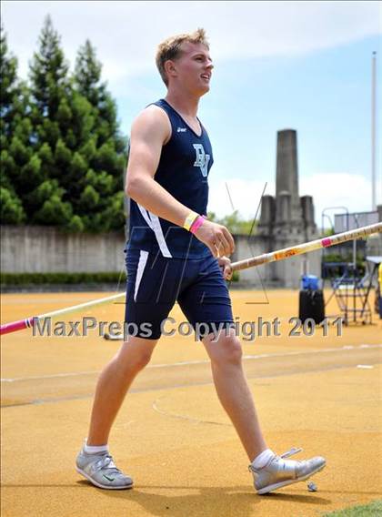 Thumbnail 2 in CIF NCS Masters Track & Field Championships (Boys Pole Vault) photogallery.