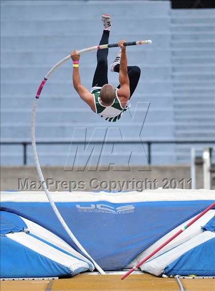 Thumbnail 3 in CIF NCS Masters Track & Field Championships (Boys Pole Vault) photogallery.