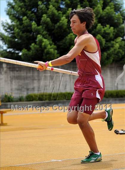 Thumbnail 1 in CIF NCS Masters Track & Field Championships (Boys Pole Vault) photogallery.