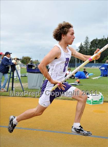 Thumbnail 1 in CIF NCS Masters Track & Field Championships (Boys Pole Vault) photogallery.