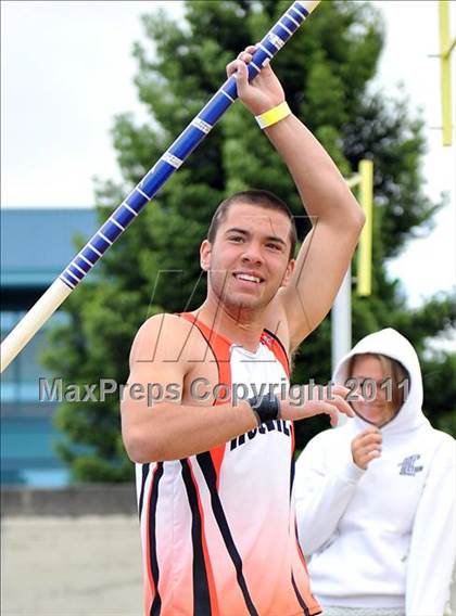 Thumbnail 3 in CIF NCS Masters Track & Field Championships (Boys Pole Vault) photogallery.