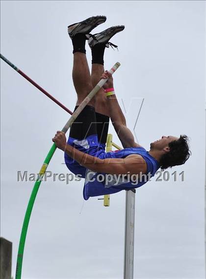 Thumbnail 3 in CIF NCS Masters Track & Field Championships (Boys Pole Vault) photogallery.