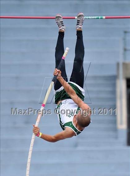 Thumbnail 3 in CIF NCS Masters Track & Field Championships (Boys Pole Vault) photogallery.