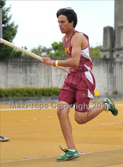 Thumbnail 3 in CIF NCS Masters Track & Field Championships (Boys Pole Vault) photogallery.