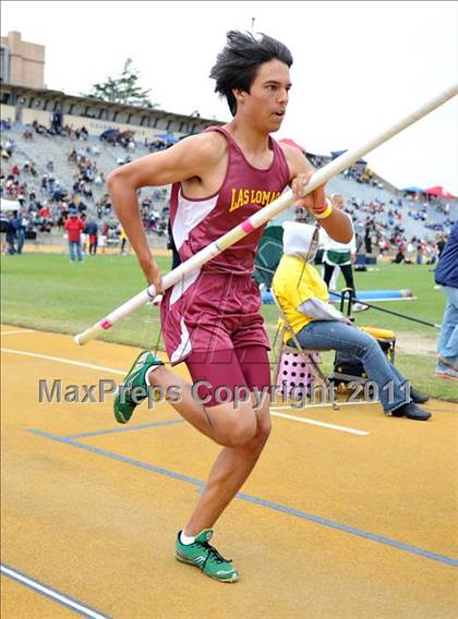 Thumbnail 3 in CIF NCS Masters Track & Field Championships (Boys Pole Vault) photogallery.
