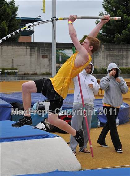 Thumbnail 2 in CIF NCS Masters Track & Field Championships (Boys Pole Vault) photogallery.