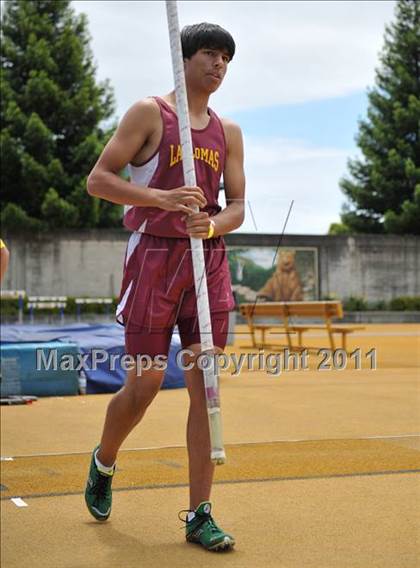 Thumbnail 2 in CIF NCS Masters Track & Field Championships (Boys Pole Vault) photogallery.