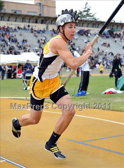 Thumbnail 3 in CIF NCS Masters Track & Field Championships (Boys Pole Vault) photogallery.