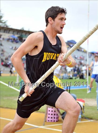 Thumbnail 2 in CIF NCS Masters Track & Field Championships (Boys Pole Vault) photogallery.