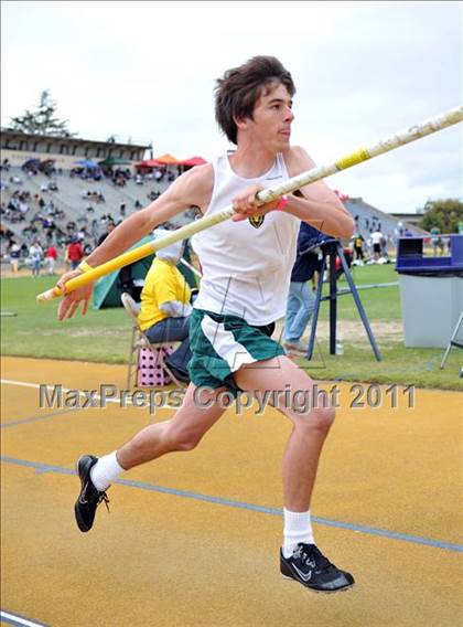 Thumbnail 2 in CIF NCS Masters Track & Field Championships (Boys Pole Vault) photogallery.