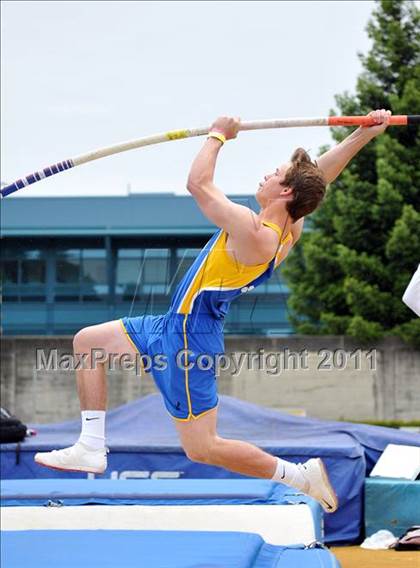 Thumbnail 1 in CIF NCS Masters Track & Field Championships (Boys Pole Vault) photogallery.