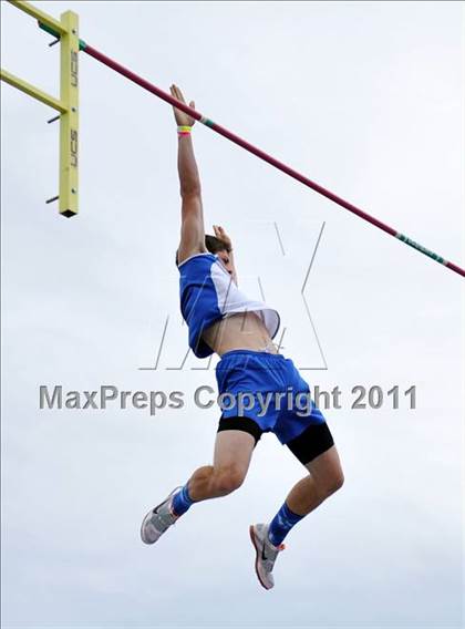 Thumbnail 2 in CIF NCS Masters Track & Field Championships (Boys Pole Vault) photogallery.