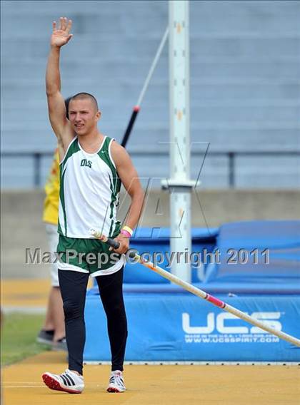 Thumbnail 2 in CIF NCS Masters Track & Field Championships (Boys Pole Vault) photogallery.