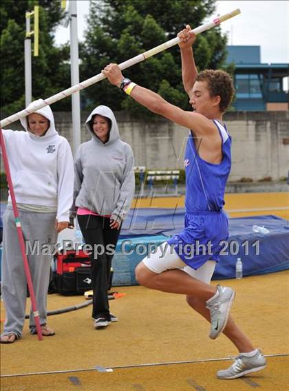 Thumbnail 3 in CIF NCS Masters Track & Field Championships (Boys Pole Vault) photogallery.