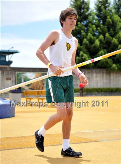 Thumbnail 3 in CIF NCS Masters Track & Field Championships (Boys Pole Vault) photogallery.