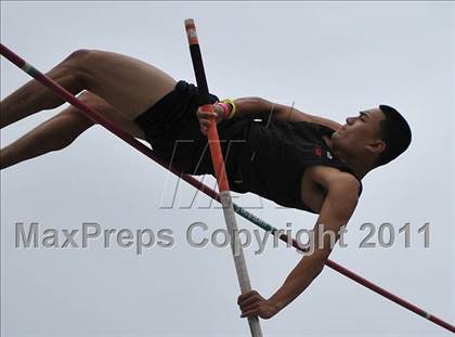 Thumbnail 2 in CIF NCS Masters Track & Field Championships (Boys Pole Vault) photogallery.
