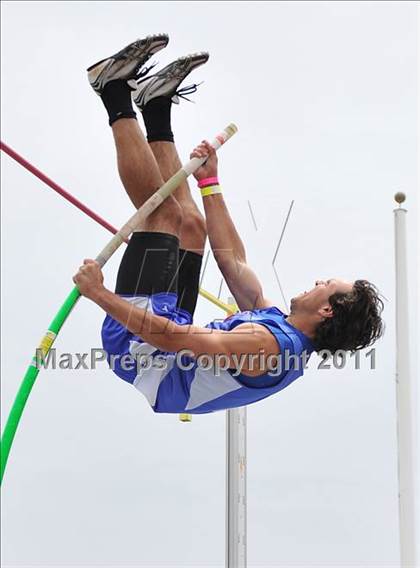 Thumbnail 3 in CIF NCS Masters Track & Field Championships (Boys Pole Vault) photogallery.