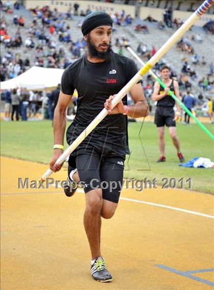 Thumbnail 3 in CIF NCS Masters Track & Field Championships (Boys Pole Vault) photogallery.