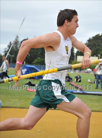 Thumbnail 2 in CIF NCS Masters Track & Field Championships (Boys Pole Vault) photogallery.