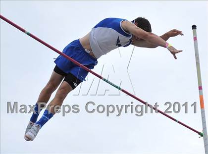 Thumbnail 2 in CIF NCS Masters Track & Field Championships (Boys Pole Vault) photogallery.