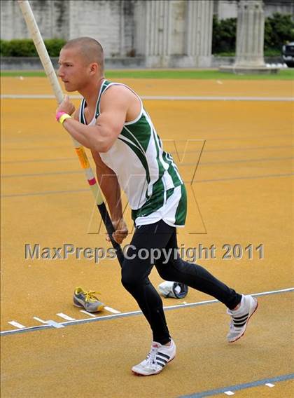 Thumbnail 1 in CIF NCS Masters Track & Field Championships (Boys Pole Vault) photogallery.