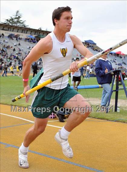 Thumbnail 3 in CIF NCS Masters Track & Field Championships (Boys Pole Vault) photogallery.