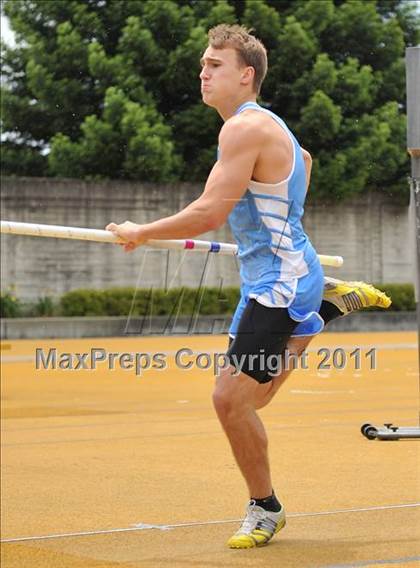 Thumbnail 2 in CIF NCS Masters Track & Field Championships (Boys Pole Vault) photogallery.