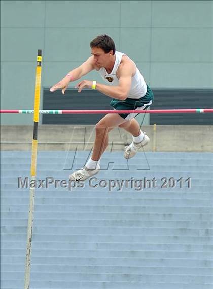 Thumbnail 2 in CIF NCS Masters Track & Field Championships (Boys Pole Vault) photogallery.