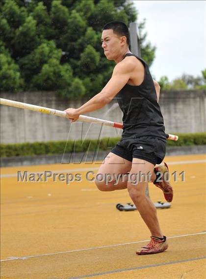 Thumbnail 2 in CIF NCS Masters Track & Field Championships (Boys Pole Vault) photogallery.