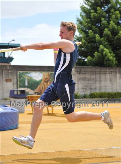 Thumbnail 2 in CIF NCS Masters Track & Field Championships (Boys Pole Vault) photogallery.