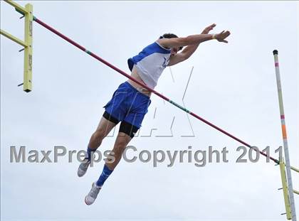 Thumbnail 3 in CIF NCS Masters Track & Field Championships (Boys Pole Vault) photogallery.