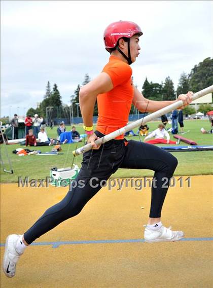 Thumbnail 1 in CIF NCS Masters Track & Field Championships (Boys Pole Vault) photogallery.