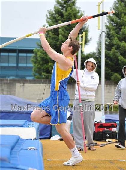 Thumbnail 3 in CIF NCS Masters Track & Field Championships (Boys Pole Vault) photogallery.