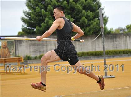 Thumbnail 3 in CIF NCS Masters Track & Field Championships (Boys Pole Vault) photogallery.
