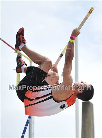 Thumbnail 2 in CIF NCS Masters Track & Field Championships (Boys Pole Vault) photogallery.