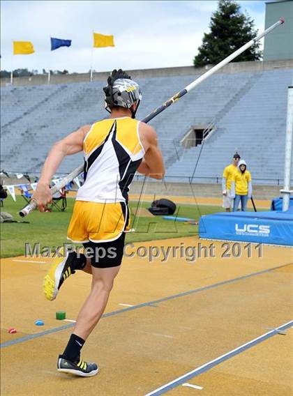 Thumbnail 1 in CIF NCS Masters Track & Field Championships (Boys Pole Vault) photogallery.