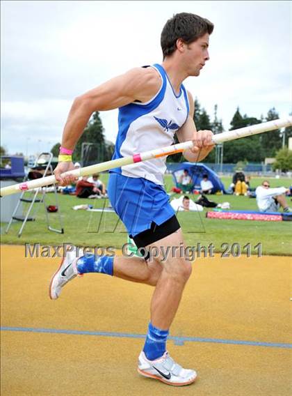 Thumbnail 3 in CIF NCS Masters Track & Field Championships (Boys Pole Vault) photogallery.